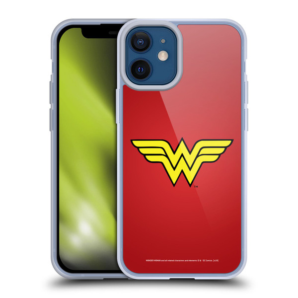 Wonder Woman DC Comics Logos Classic Soft Gel Case for Apple iPhone 12 Mini