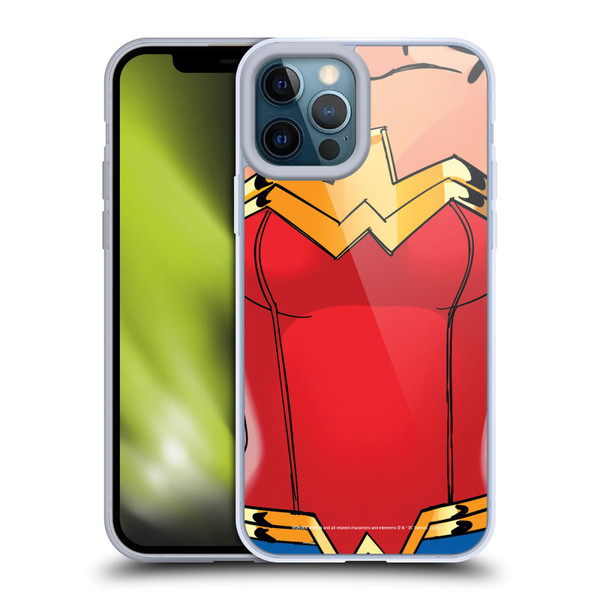 Wonder Woman DC Comics Logos Costume Soft Gel Case for Apple iPhone 12 Pro Max