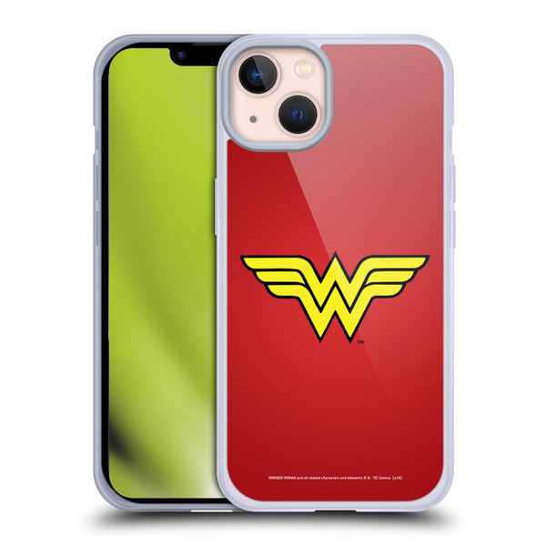 Wonder Woman DC Comics Logos Classic Soft Gel Case for Apple iPhone 13