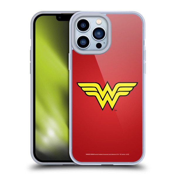 Wonder Woman DC Comics Logos Classic Soft Gel Case for Apple iPhone 13 Pro Max