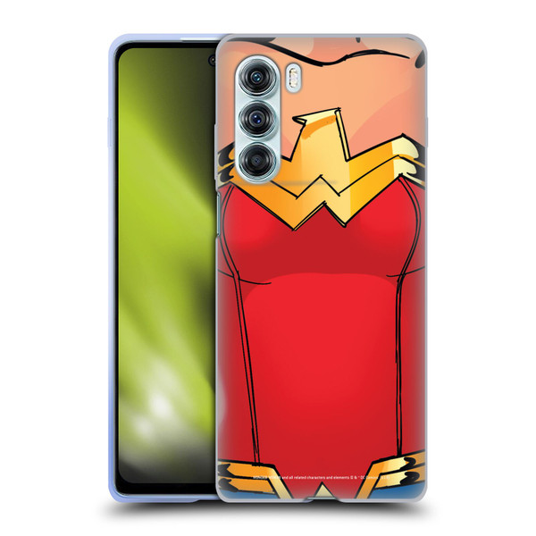 Wonder Woman DC Comics Logos Costume Soft Gel Case for Motorola Edge S30 / Moto G200 5G