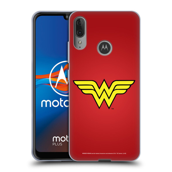 Wonder Woman DC Comics Logos Classic Soft Gel Case for Motorola Moto E6 Plus
