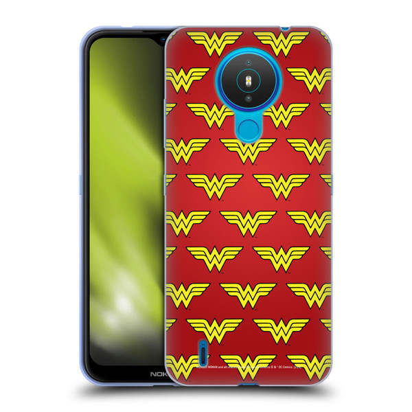 Wonder Woman DC Comics Logos Pattern Soft Gel Case for Nokia 1.4