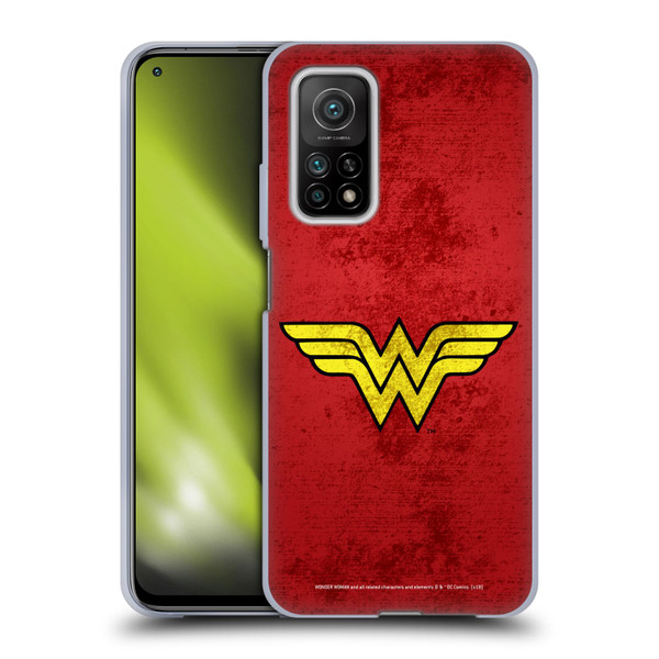 Wonder Woman DC Comics Logos Distressed Look Soft Gel Case for Xiaomi Mi 10T 5G
