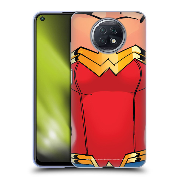 Wonder Woman DC Comics Logos Costume Soft Gel Case for Xiaomi Redmi Note 9T 5G