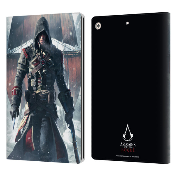 Assassin's Creed Rogue Key Art Shay Cormac Ship Leather Book Wallet Case Cover For Apple iPad 10.2 2019/2020/2021