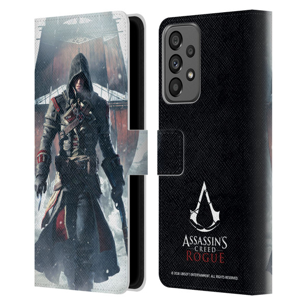 Assassin's Creed Rogue Key Art Shay Cormac Ship Leather Book Wallet Case Cover For Samsung Galaxy A73 5G (2022)