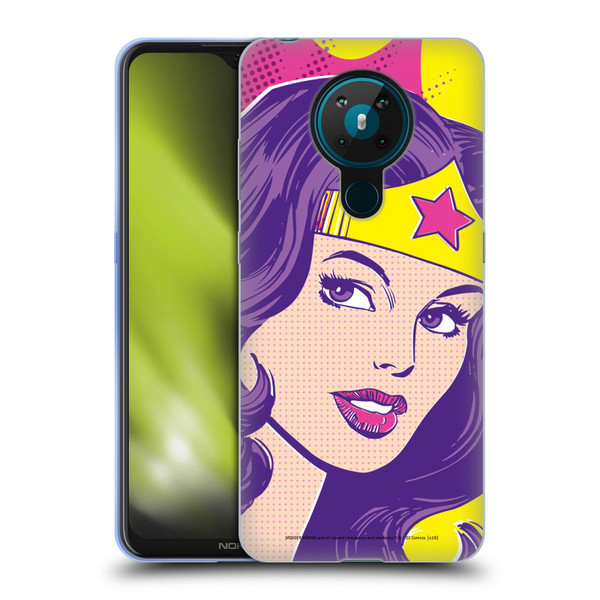 Wonder Woman DC Comics Vintage Art Pop Art Soft Gel Case for Nokia 5.3