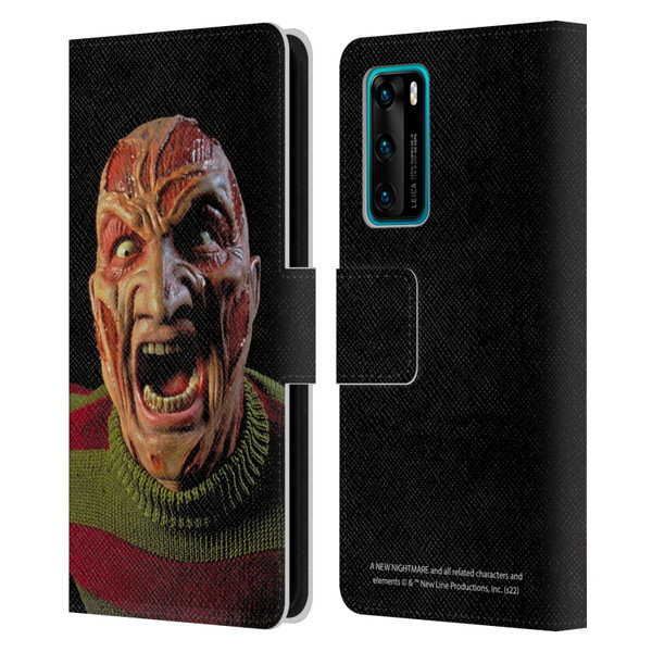 A Nightmare On Elm Street: New Nightmare Graphics Freddy Leather Book Wallet Case Cover For Huawei P40 5G