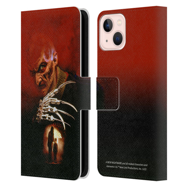 A Nightmare On Elm Street: New Nightmare Graphics Poster Leather Book Wallet Case Cover For Apple iPhone 13