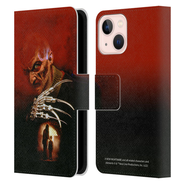 A Nightmare On Elm Street: New Nightmare Graphics Poster Leather Book Wallet Case Cover For Apple iPhone 13 Mini