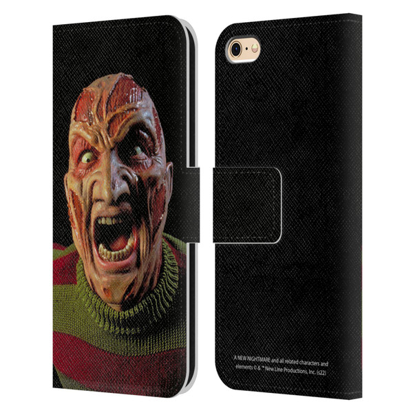 A Nightmare On Elm Street: New Nightmare Graphics Freddy Leather Book Wallet Case Cover For Apple iPhone 6 / iPhone 6s