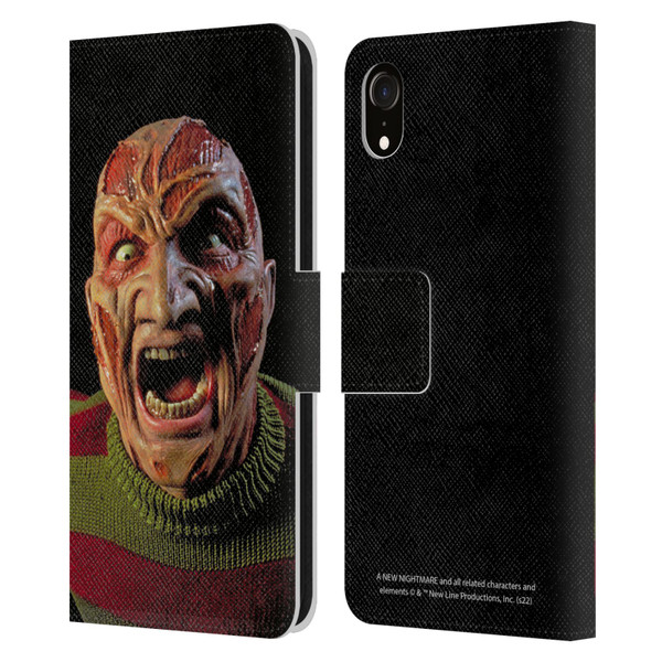 A Nightmare On Elm Street: New Nightmare Graphics Freddy Leather Book Wallet Case Cover For Apple iPhone XR