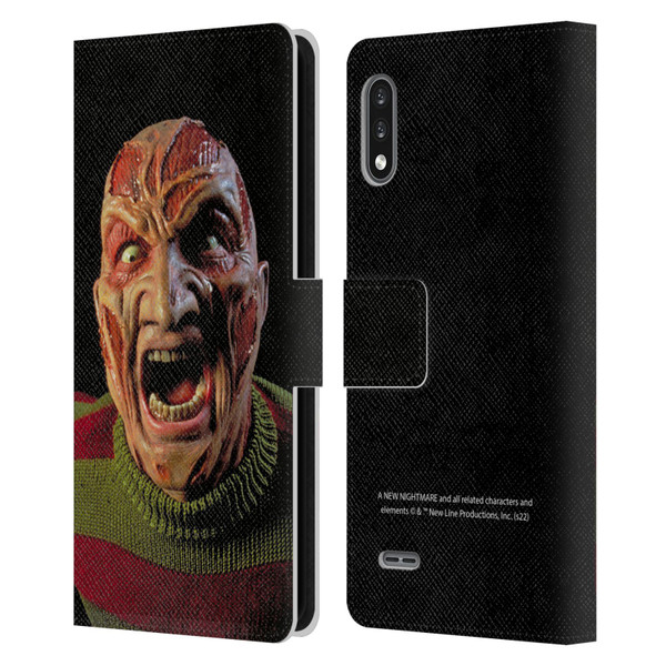 A Nightmare On Elm Street: New Nightmare Graphics Freddy Leather Book Wallet Case Cover For LG K22