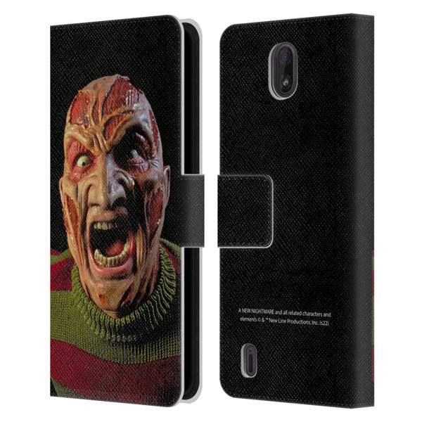 A Nightmare On Elm Street: New Nightmare Graphics Freddy Leather Book Wallet Case Cover For Nokia C01 Plus/C1 2nd Edition