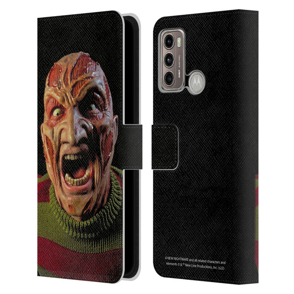 A Nightmare On Elm Street: New Nightmare Graphics Freddy Leather Book Wallet Case Cover For Motorola Moto G60 / Moto G40 Fusion