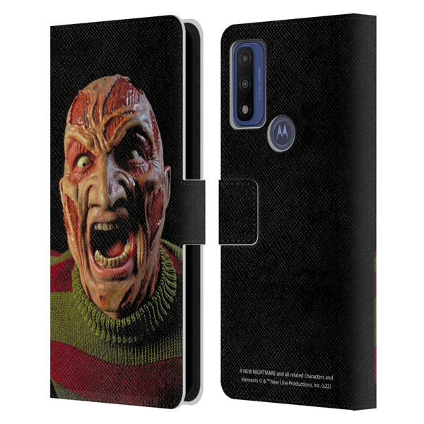 A Nightmare On Elm Street: New Nightmare Graphics Freddy Leather Book Wallet Case Cover For Motorola G Pure