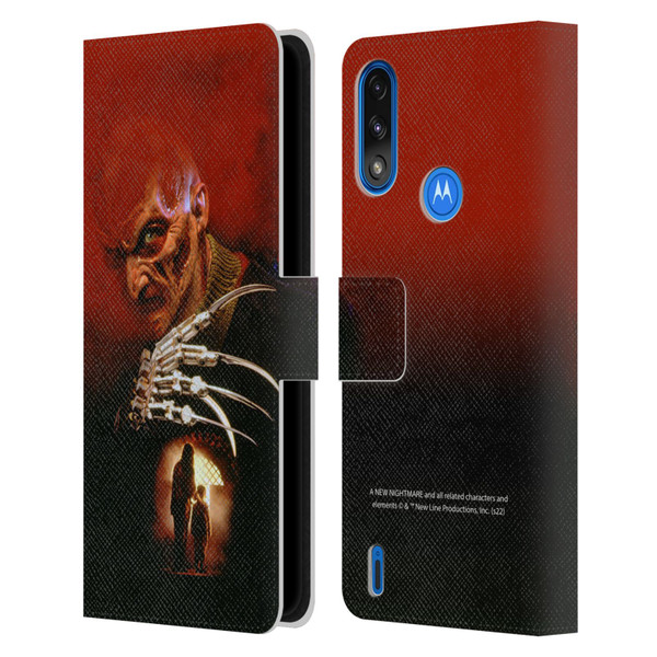 A Nightmare On Elm Street: New Nightmare Graphics Poster Leather Book Wallet Case Cover For Motorola Moto E7 Power / Moto E7i Power