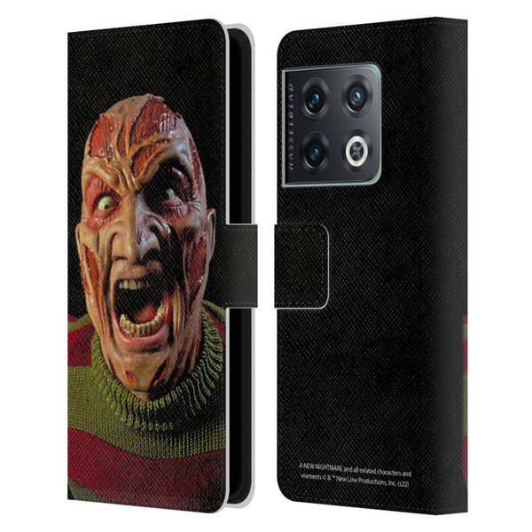 A Nightmare On Elm Street: New Nightmare Graphics Freddy Leather Book Wallet Case Cover For OnePlus 10 Pro