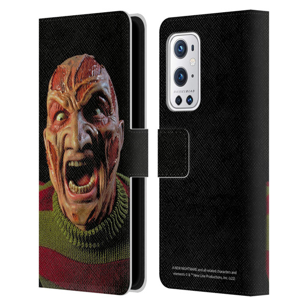 A Nightmare On Elm Street: New Nightmare Graphics Freddy Leather Book Wallet Case Cover For OnePlus 9 Pro