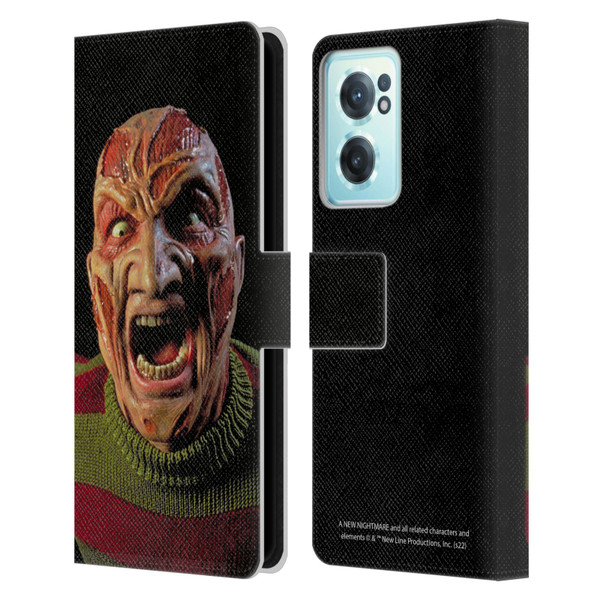 A Nightmare On Elm Street: New Nightmare Graphics Freddy Leather Book Wallet Case Cover For OnePlus Nord CE 2 5G