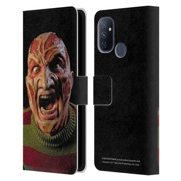 A Nightmare On Elm Street: New Nightmare Graphics Freddy Leather Book Wallet Case Cover For OnePlus Nord N100
