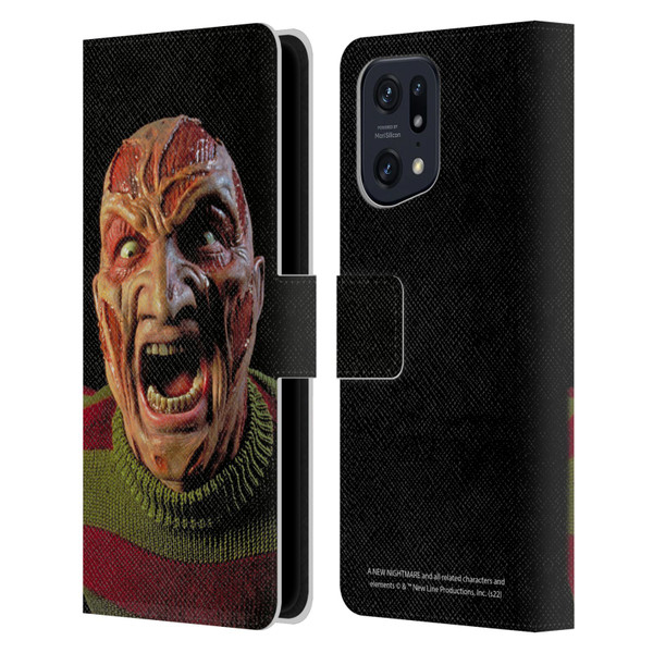 A Nightmare On Elm Street: New Nightmare Graphics Freddy Leather Book Wallet Case Cover For OPPO Find X5