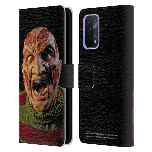 A Nightmare On Elm Street: New Nightmare Graphics Freddy Leather Book Wallet Case Cover For OPPO A54 5G