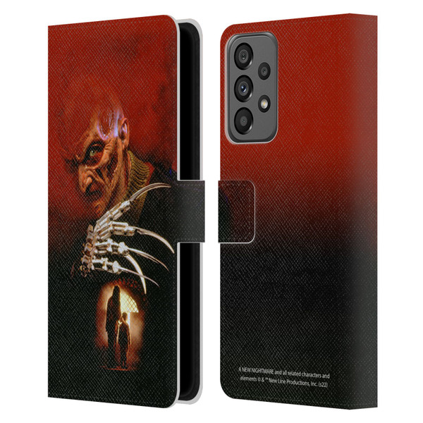 A Nightmare On Elm Street: New Nightmare Graphics Poster Leather Book Wallet Case Cover For Samsung Galaxy A73 5G (2022)
