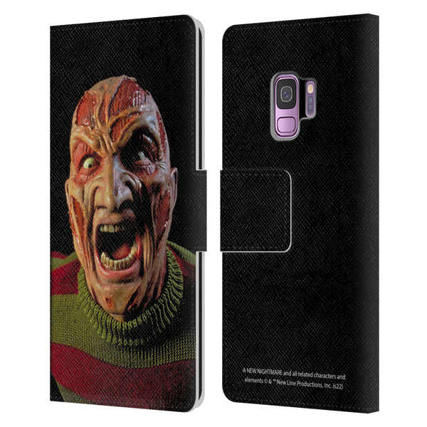 A Nightmare On Elm Street: New Nightmare Graphics Freddy Leather Book Wallet Case Cover For Samsung Galaxy S9