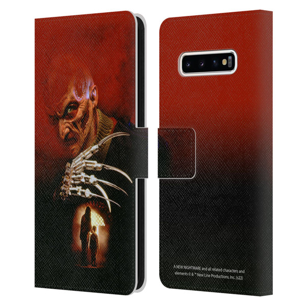 A Nightmare On Elm Street: New Nightmare Graphics Poster Leather Book Wallet Case Cover For Samsung Galaxy S10+ / S10 Plus