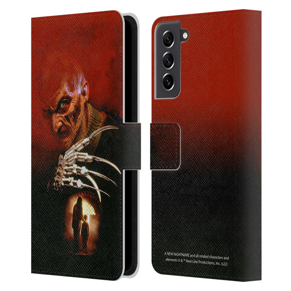A Nightmare On Elm Street: New Nightmare Graphics Poster Leather Book Wallet Case Cover For Samsung Galaxy S21 FE 5G