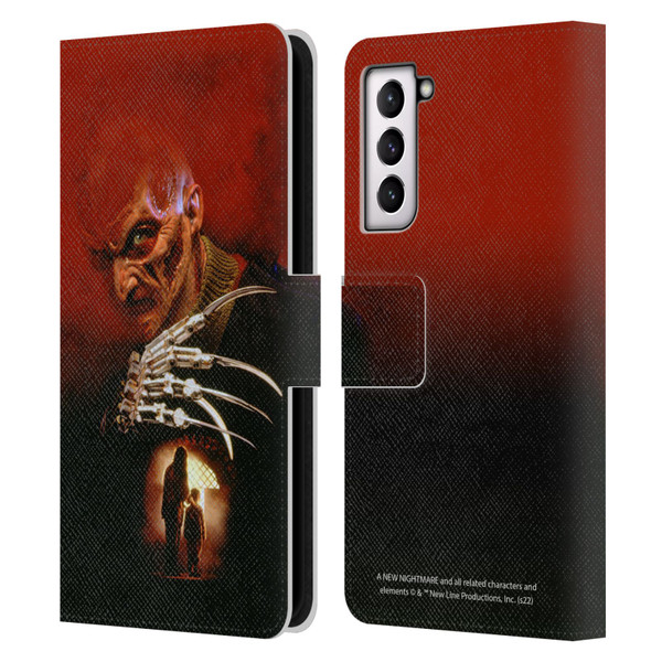 A Nightmare On Elm Street: New Nightmare Graphics Poster Leather Book Wallet Case Cover For Samsung Galaxy S21 5G