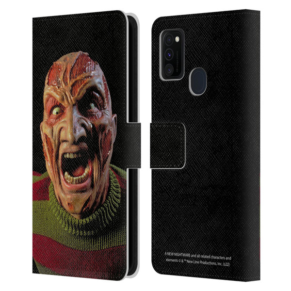 A Nightmare On Elm Street: New Nightmare Graphics Freddy Leather Book Wallet Case Cover For Samsung Galaxy M30s (2019)/M21 (2020)