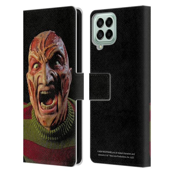 A Nightmare On Elm Street: New Nightmare Graphics Freddy Leather Book Wallet Case Cover For Samsung Galaxy M33 (2022)