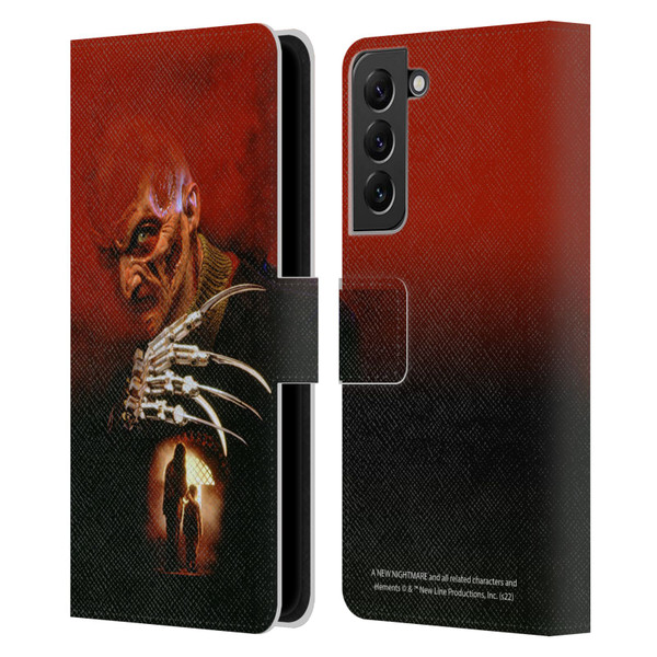 A Nightmare On Elm Street: New Nightmare Graphics Poster Leather Book Wallet Case Cover For Samsung Galaxy S22+ 5G