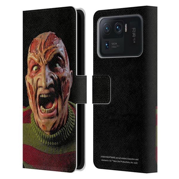 A Nightmare On Elm Street: New Nightmare Graphics Freddy Leather Book Wallet Case Cover For Xiaomi Mi 11 Ultra