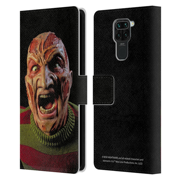 A Nightmare On Elm Street: New Nightmare Graphics Freddy Leather Book Wallet Case Cover For Xiaomi Redmi Note 9 / Redmi 10X 4G
