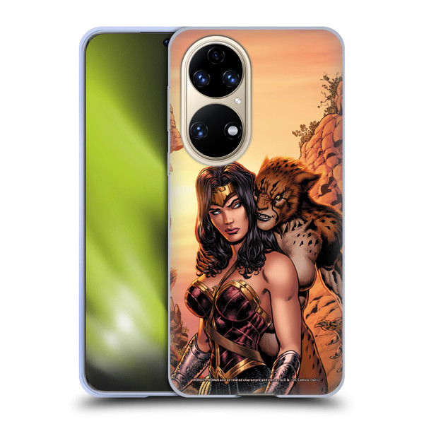 Wonder Woman DC Comics Comic Book Cover Rebirth #3 Cheetah Soft Gel Case for Huawei P50