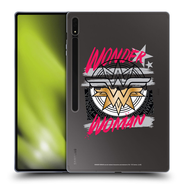 Wonder Woman DC Comics Graphic Arts Shield Soft Gel Case for Samsung Galaxy Tab S8 Ultra