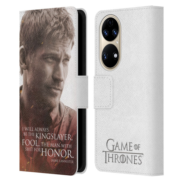 HBO Game of Thrones Character Portraits Jaime Lannister Leather Book Wallet Case Cover For Huawei P50
