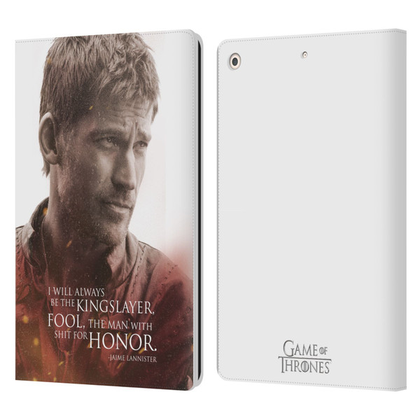 HBO Game of Thrones Character Portraits Jaime Lannister Leather Book Wallet Case Cover For Apple iPad 10.2 2019/2020/2021