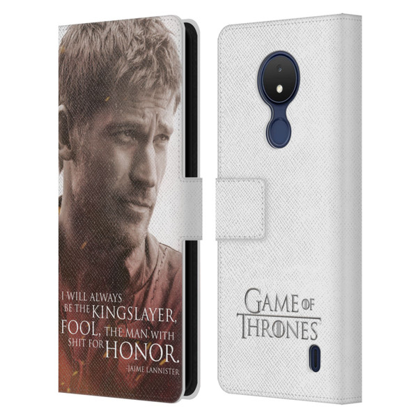 HBO Game of Thrones Character Portraits Jaime Lannister Leather Book Wallet Case Cover For Nokia C21