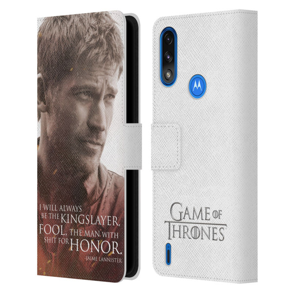 HBO Game of Thrones Character Portraits Jaime Lannister Leather Book Wallet Case Cover For Motorola Moto E7 Power / Moto E7i Power
