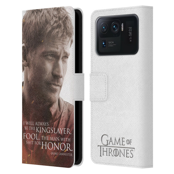 HBO Game of Thrones Character Portraits Jaime Lannister Leather Book Wallet Case Cover For Xiaomi Mi 11 Ultra