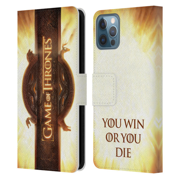 HBO Game of Thrones Key Art Opening Sequence Leather Book Wallet Case Cover For Apple iPhone 12 / iPhone 12 Pro