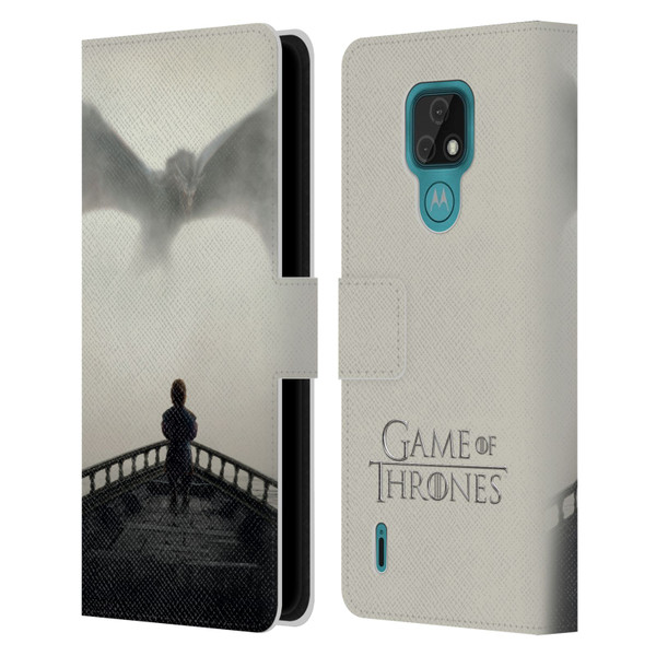 HBO Game of Thrones Key Art Vengeance Leather Book Wallet Case Cover For Motorola Moto E7