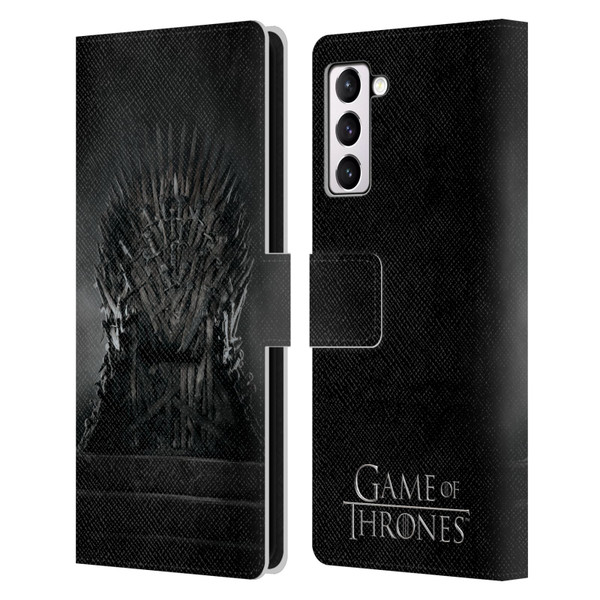 HBO Game of Thrones Key Art Iron Throne Leather Book Wallet Case Cover For Samsung Galaxy S21+ 5G