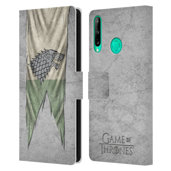 HBO Game of Thrones Sigil Flags Stark Leather Book Wallet Case Cover For Huawei P40 lite E