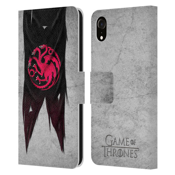 HBO Game of Thrones Sigil Flags Targaryen Leather Book Wallet Case Cover For Apple iPhone XR